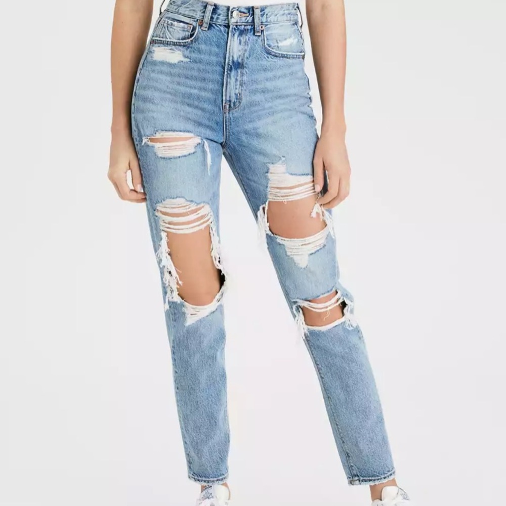 AE High Waist Mom Jean